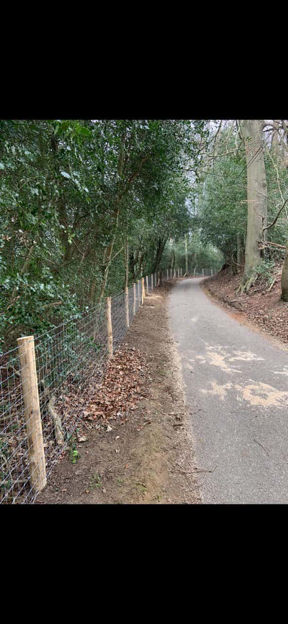 Stock fencing clearance uneven ground