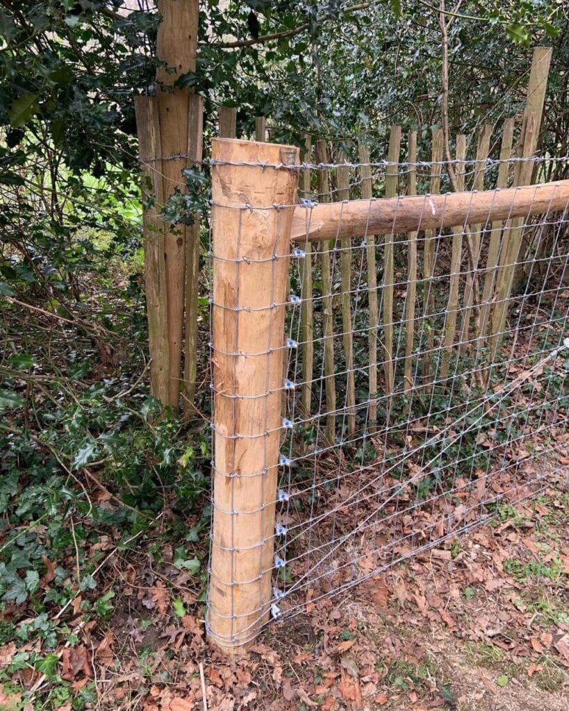 This is a photo of stock fencing installed by Fast Fix Fencing Crowborough